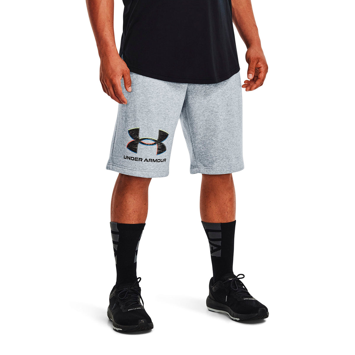 Shorts UA Rival Fleece Graphic para hombre