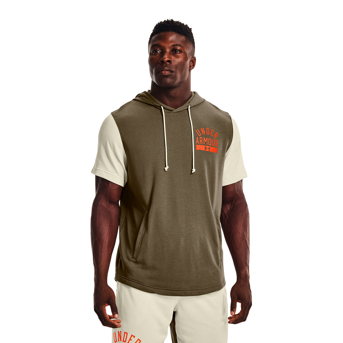 Polera UA Rival Terry Colorblock para hombre