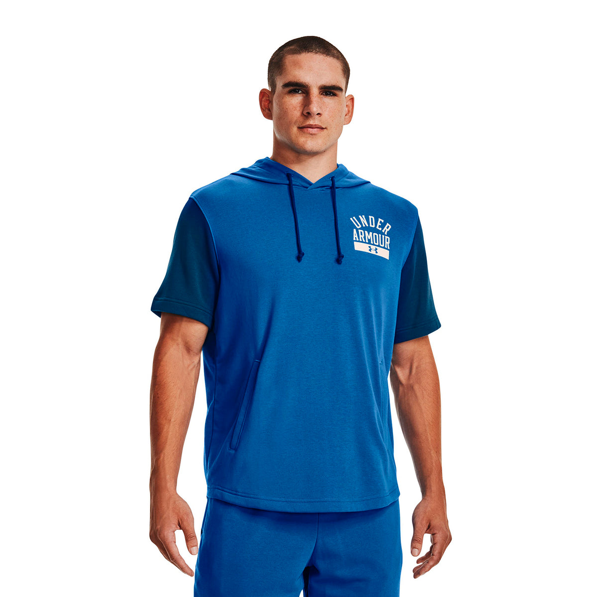 Polera UA Rival Terry Colorblock para hombre