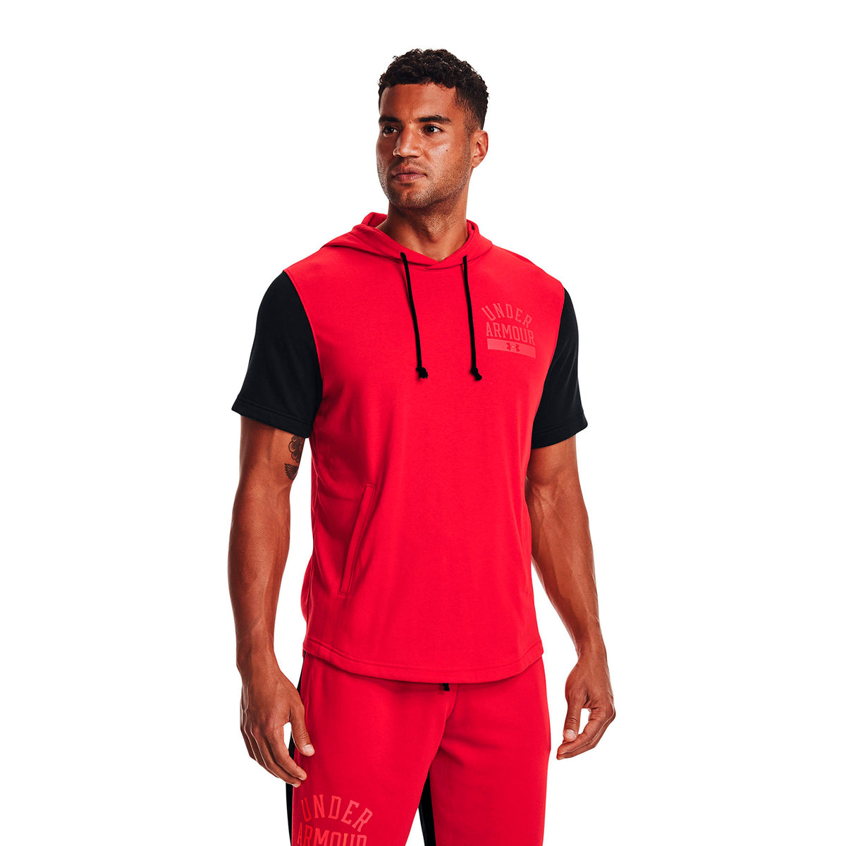 Polera UA Rival Terry Colorblock para hombre