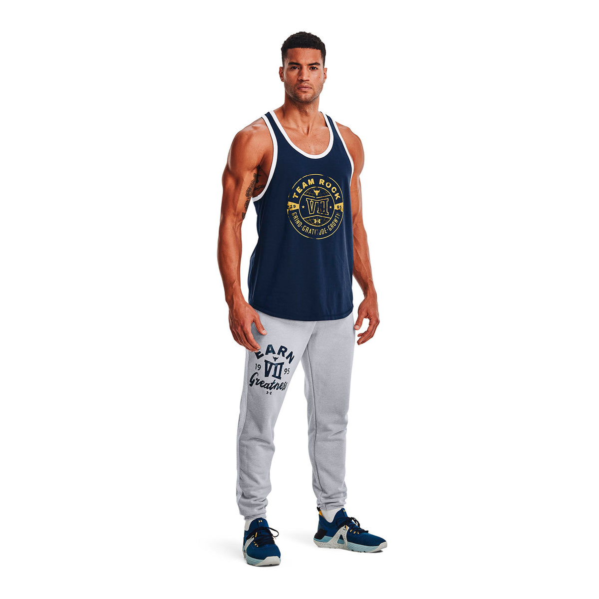 Polera sin mangas Project Rock Team Rock para hombre