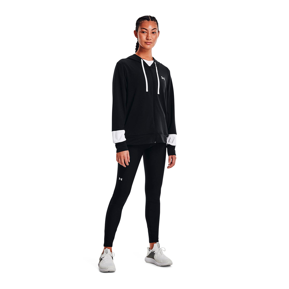 Polerón UA Rival Terry Colorblock Full-Zip para mujer