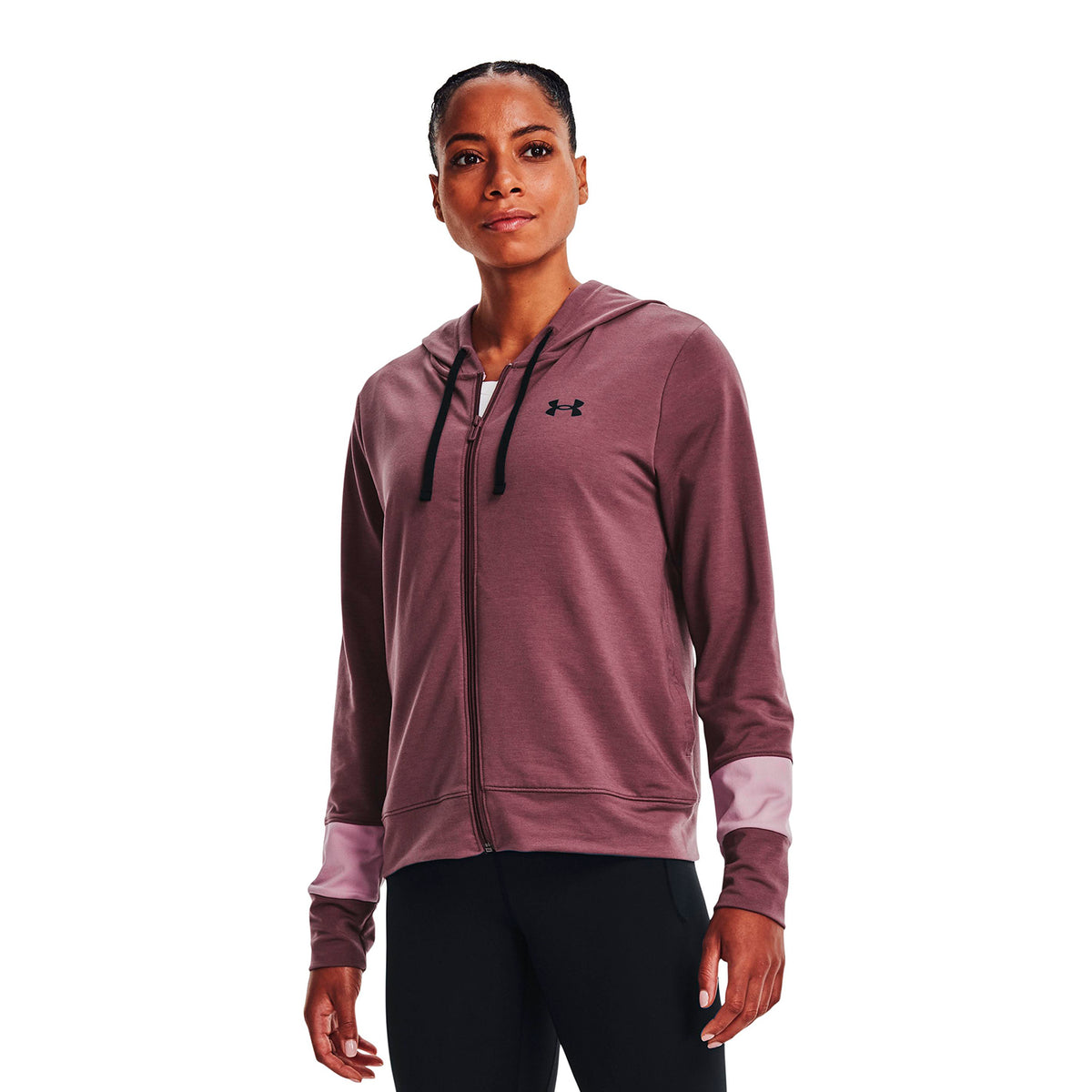 Polerón UA Rival Terry Colorblock Full-Zip para mujer