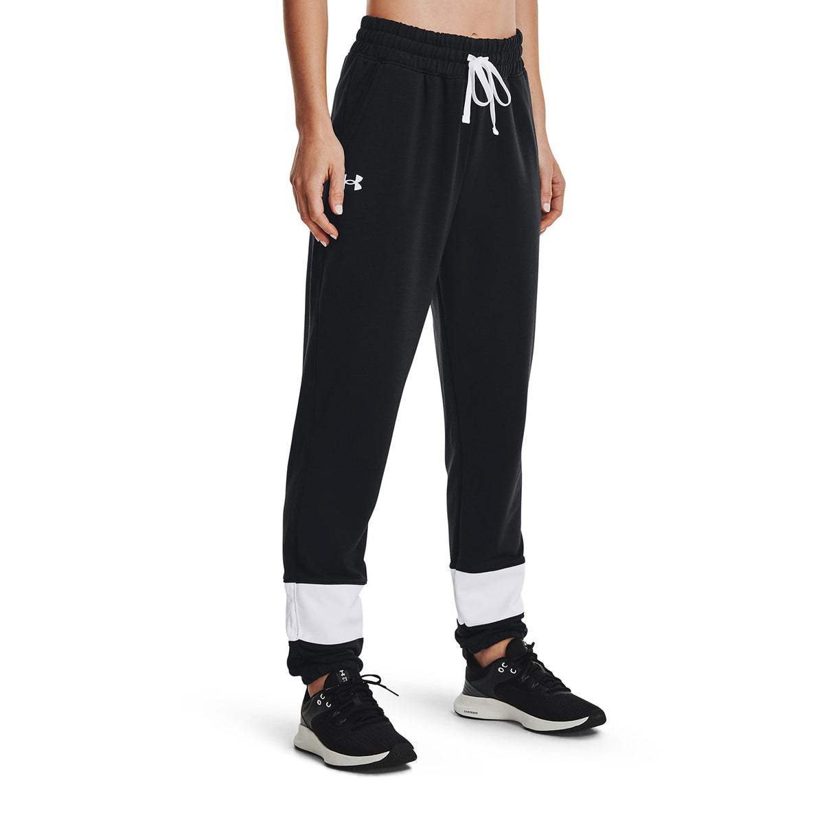 Jogger UA Rival Terry Colorblock para mujer