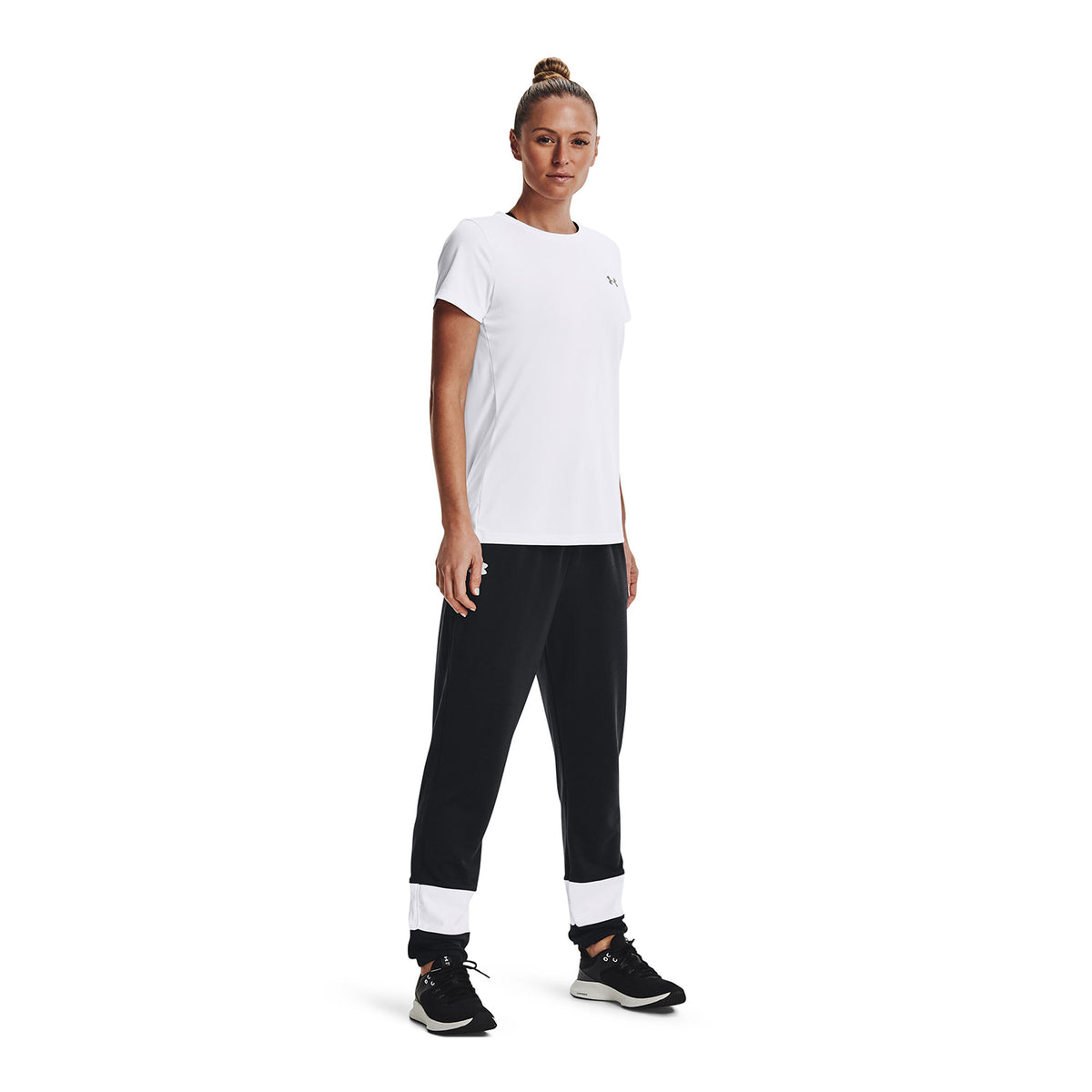 Jogger UA Rival Terry Colorblock para mujer