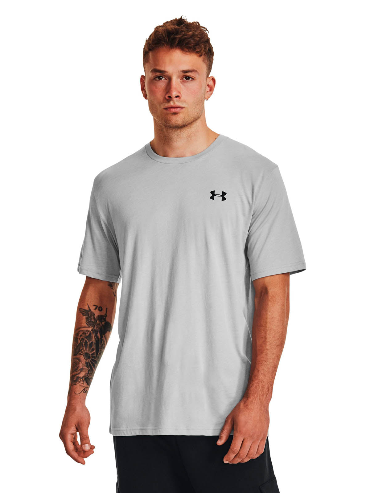 Polera manga corta Lifestyle para Hombre Left Chest Lockup Gris Under Armour