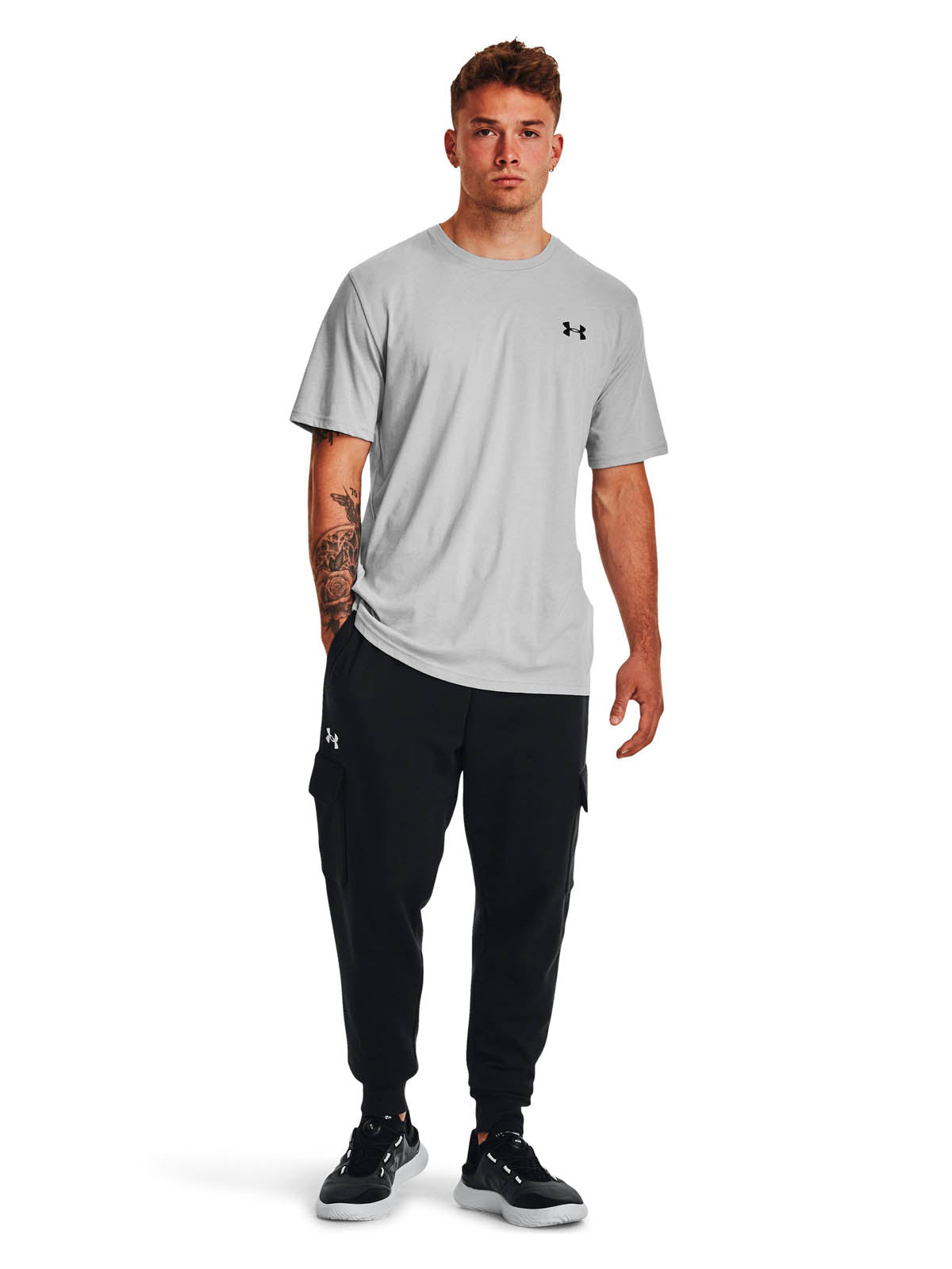 Polera manga corta Lifestyle para Hombre Left Chest Lockup Gris Under Armour