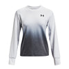 Polera manga larga UA Rival Terry Gradient Crew para mujer