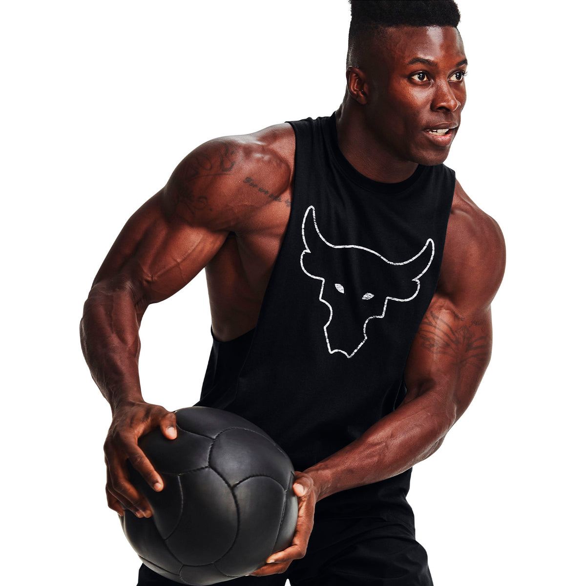 Polera sin managas Project Rock Brahma Bull para hombre