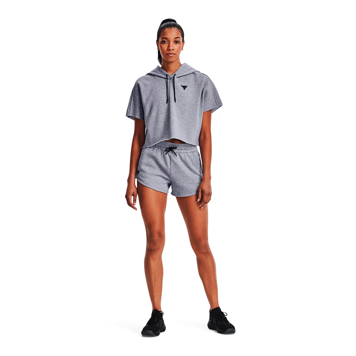 Shorts Project Rock Rival Fleece para mujer