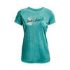 Polera UA Tech™ Twist Script Logo para mujer