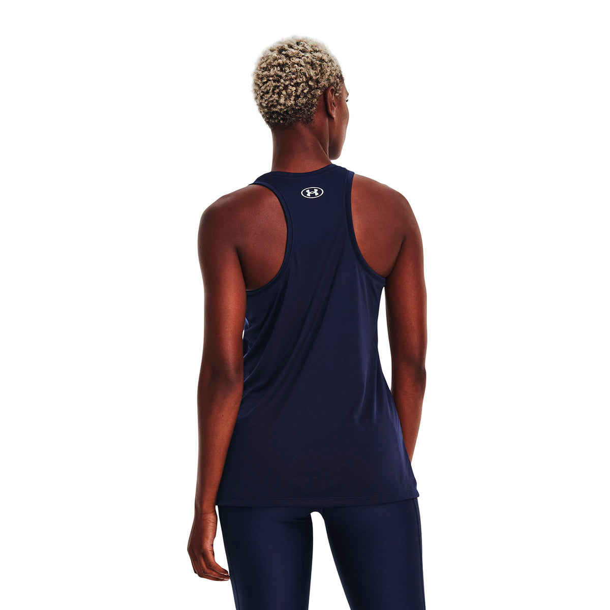 Polera sin mangas UA Velocity Wordmark para mujer