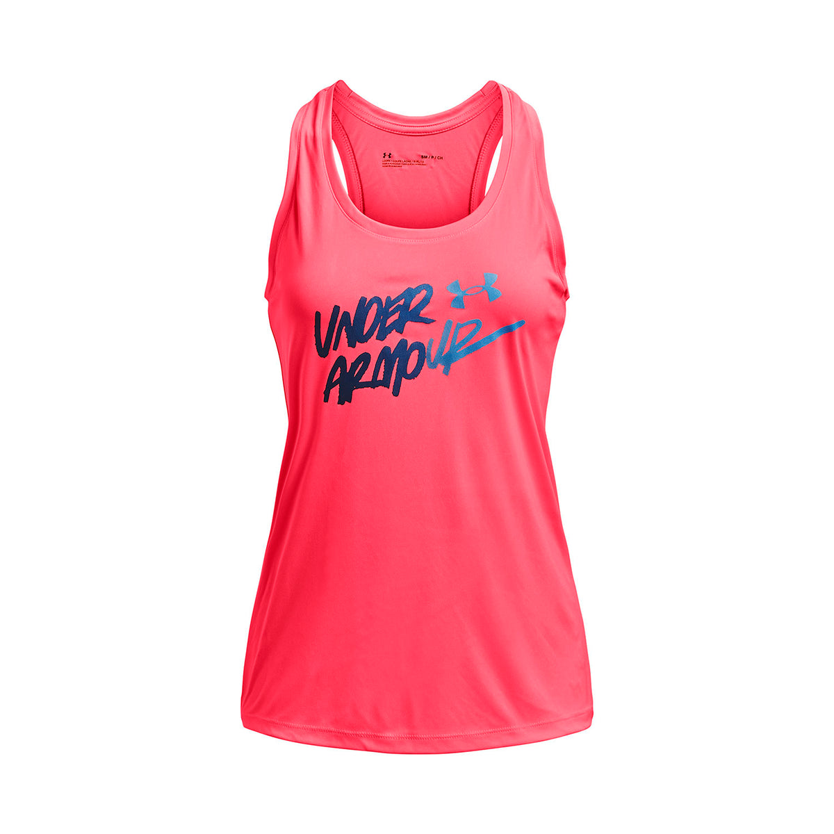 Polera sin mangas UA Velocity Wordmark para mujer