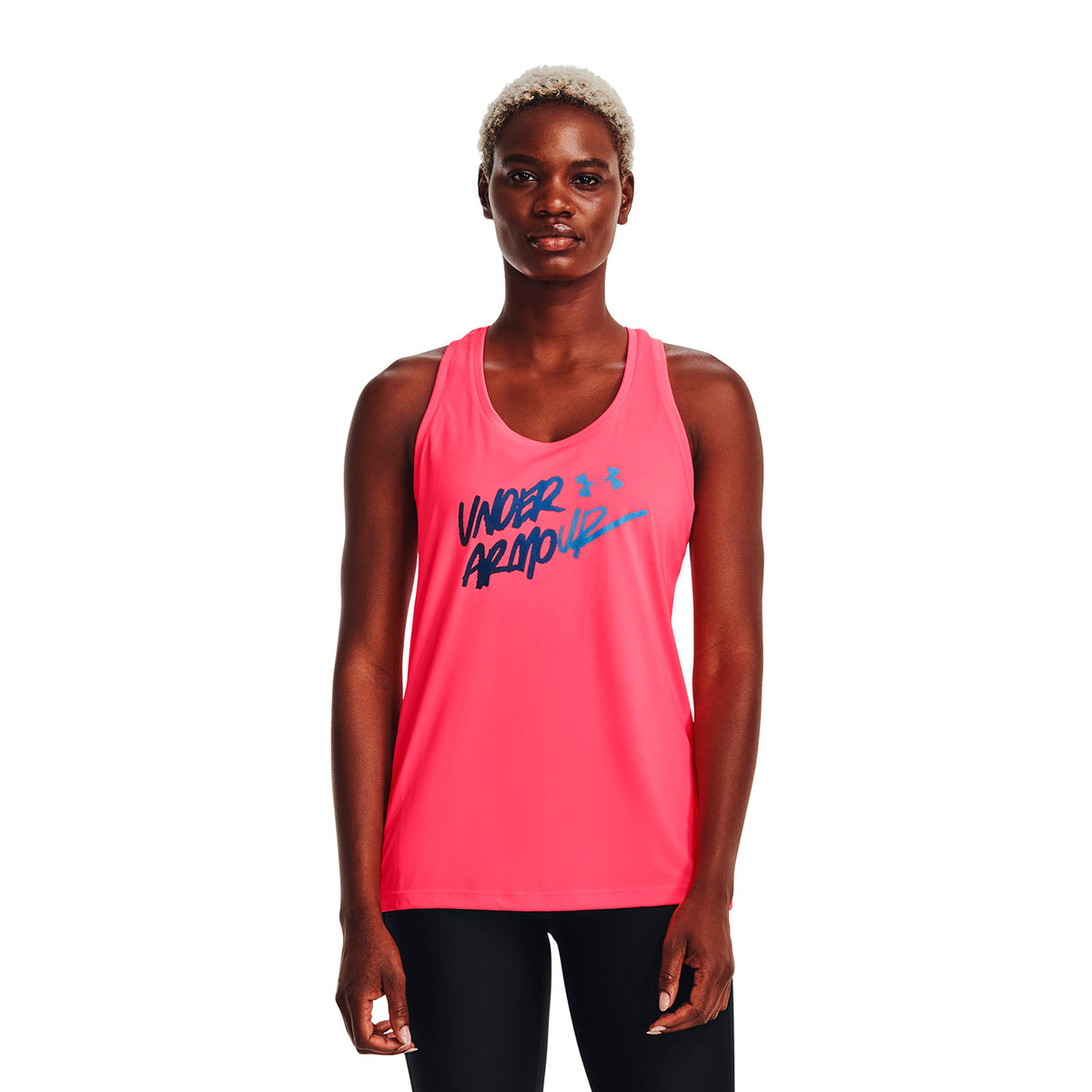 Polera sin mangas UA Velocity Wordmark para mujer