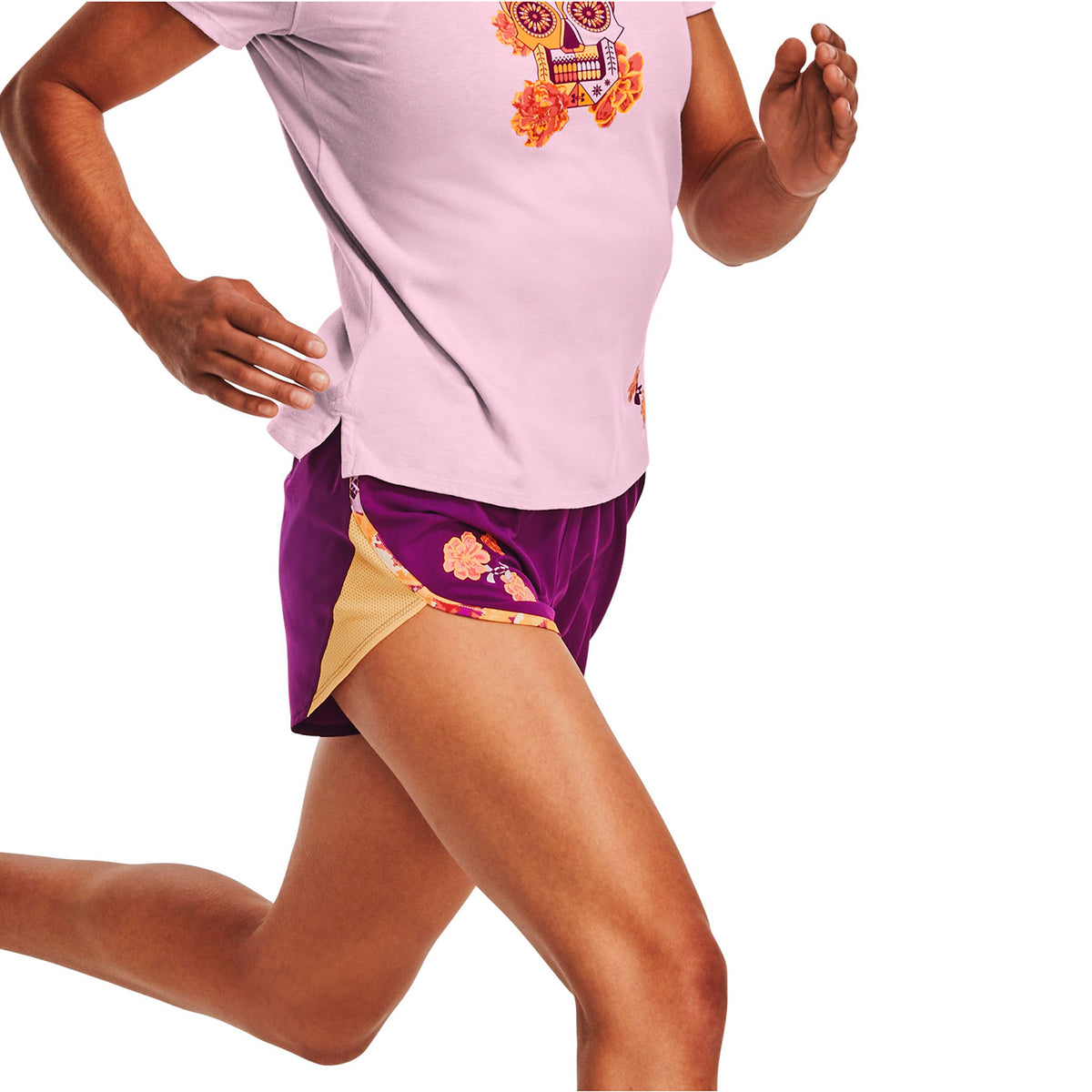 Short UA Fly-By Elite Day Of The Dead para mujer