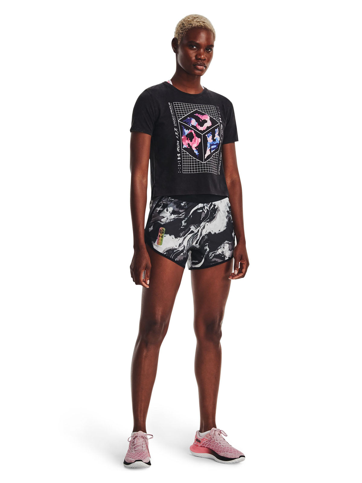 Polera manga corta UA Run Anywhere para mujer