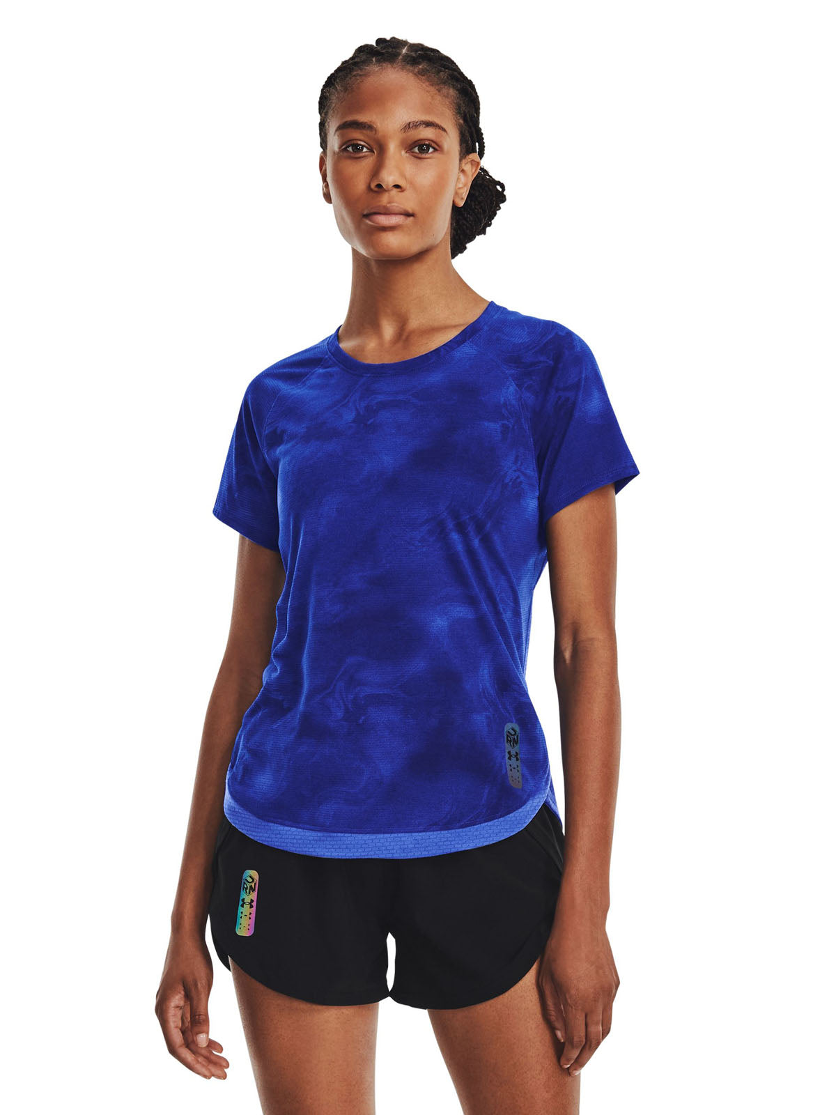 Polera manga corta UA Run Anywhere Streaker para mujer