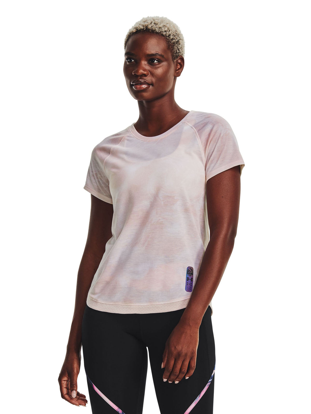 Polera manga corta UA Run Anywhere Streaker para mujer