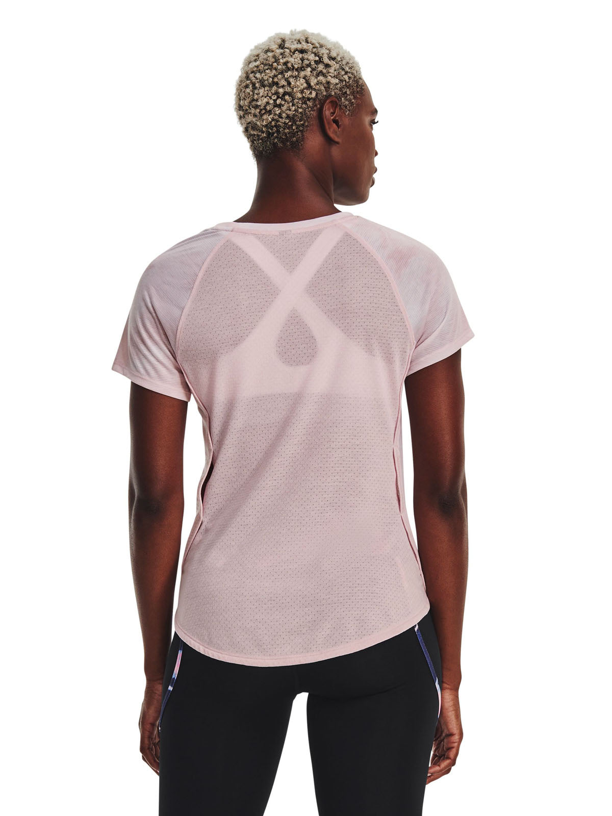 Polera manga corta UA Run Anywhere Streaker para mujer