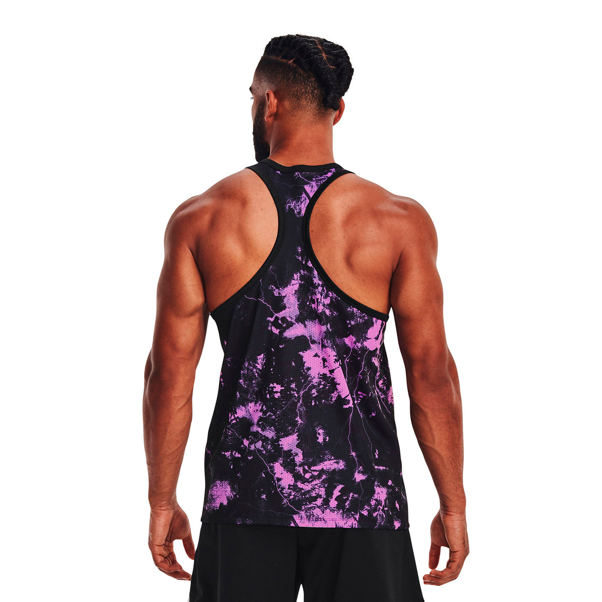 Polera sin mangas Project Rock Printed Mesh para hombre