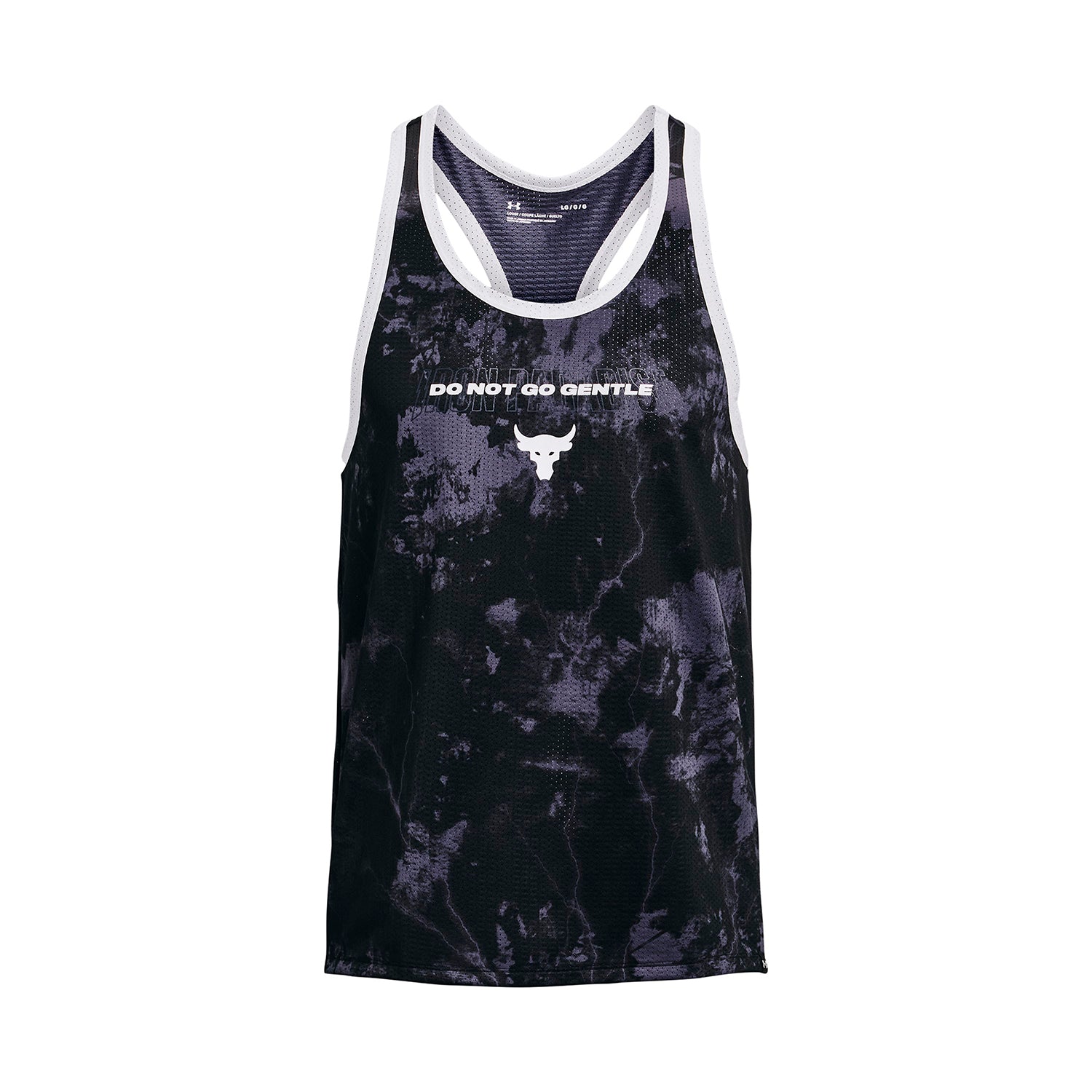 Polera sin mangas Project Rock Printed Mesh para hombre