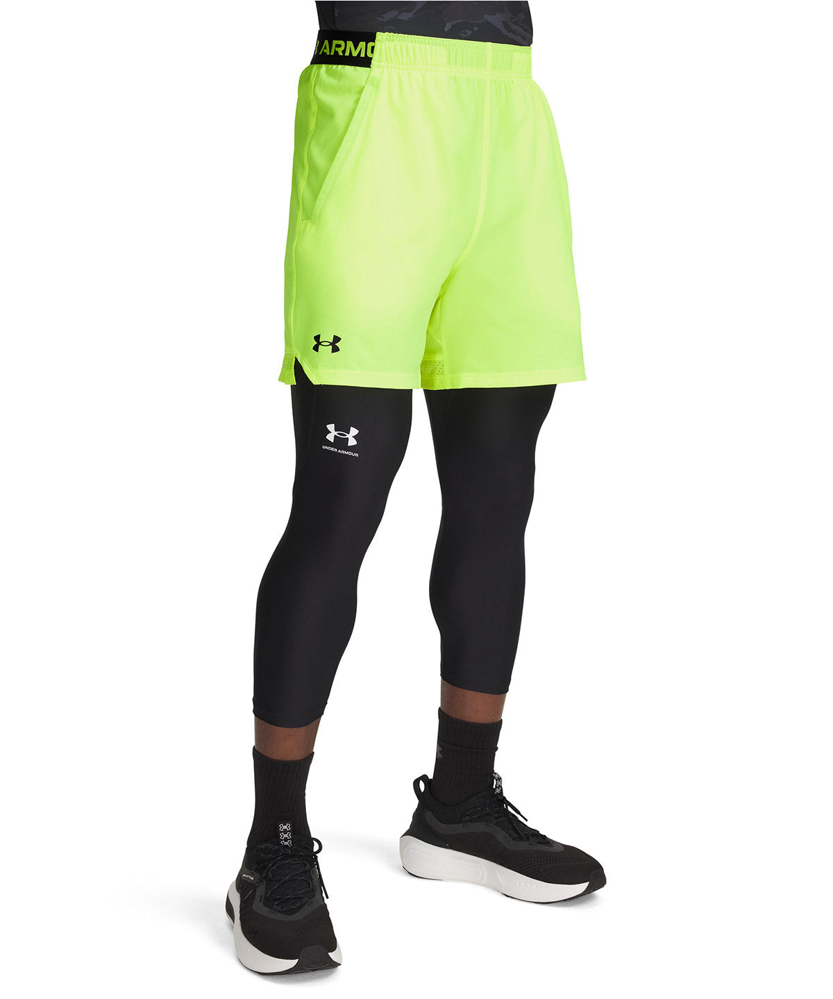 Shorts Under Armour vanish woven amarillo para hombre