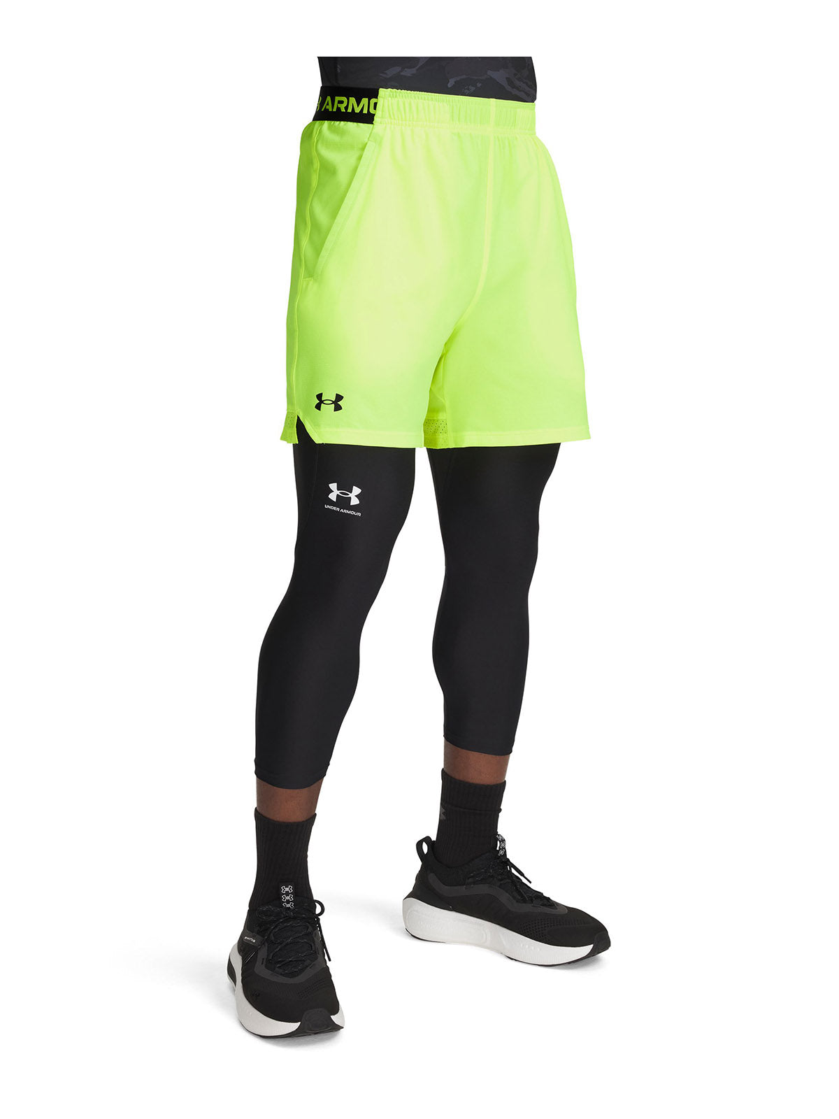 Shorts Under Armour vanish woven amarillo para hombre