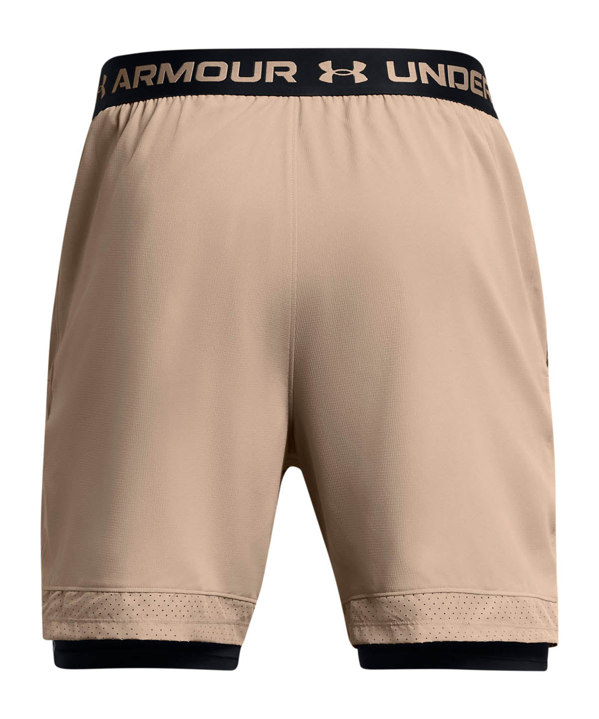 Short de entrenamiento para hombre Vanish Woven 2-in-1 cafe Under Armour