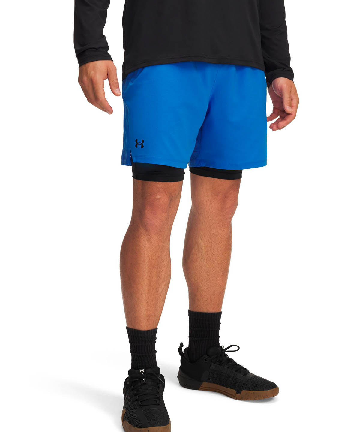 Short de entrenamiento para hombre Vanish Woven 2-in-1 Azul Under Armour