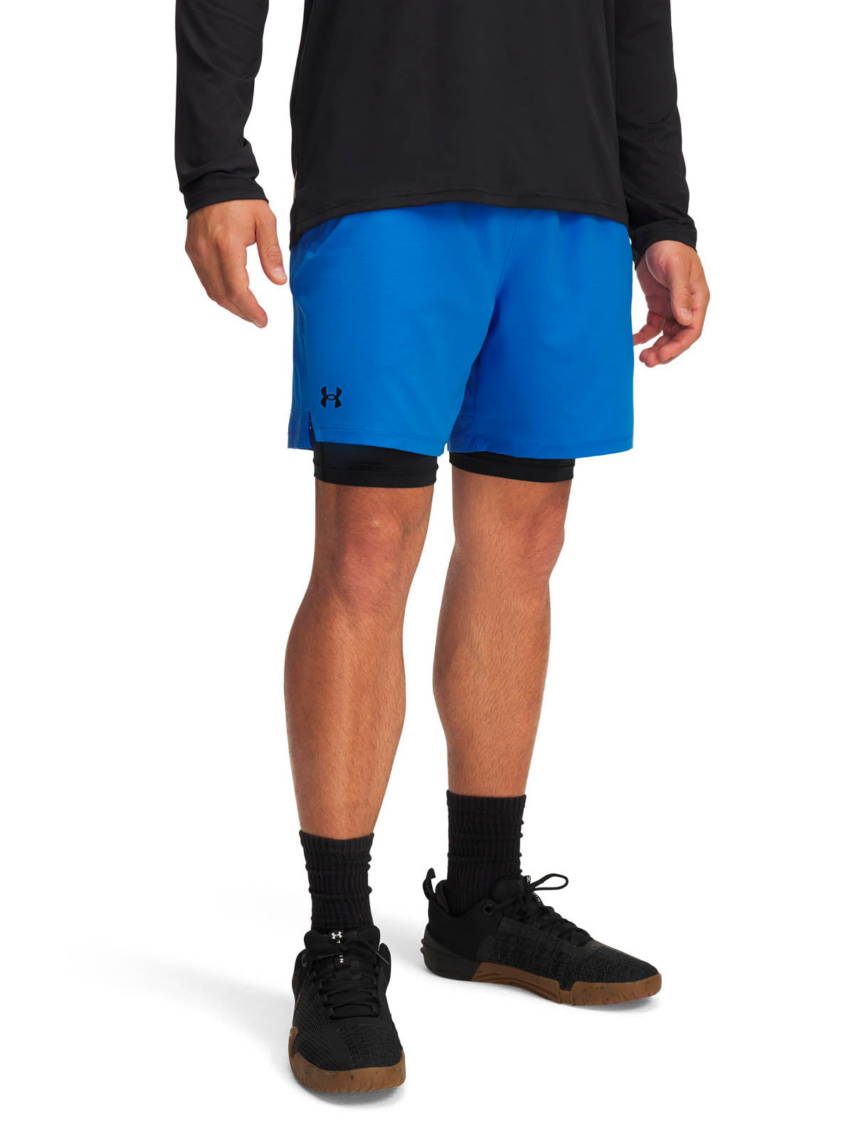 Short de entrenamiento para hombre Vanish Woven 2-in-1 Azul Under Armour