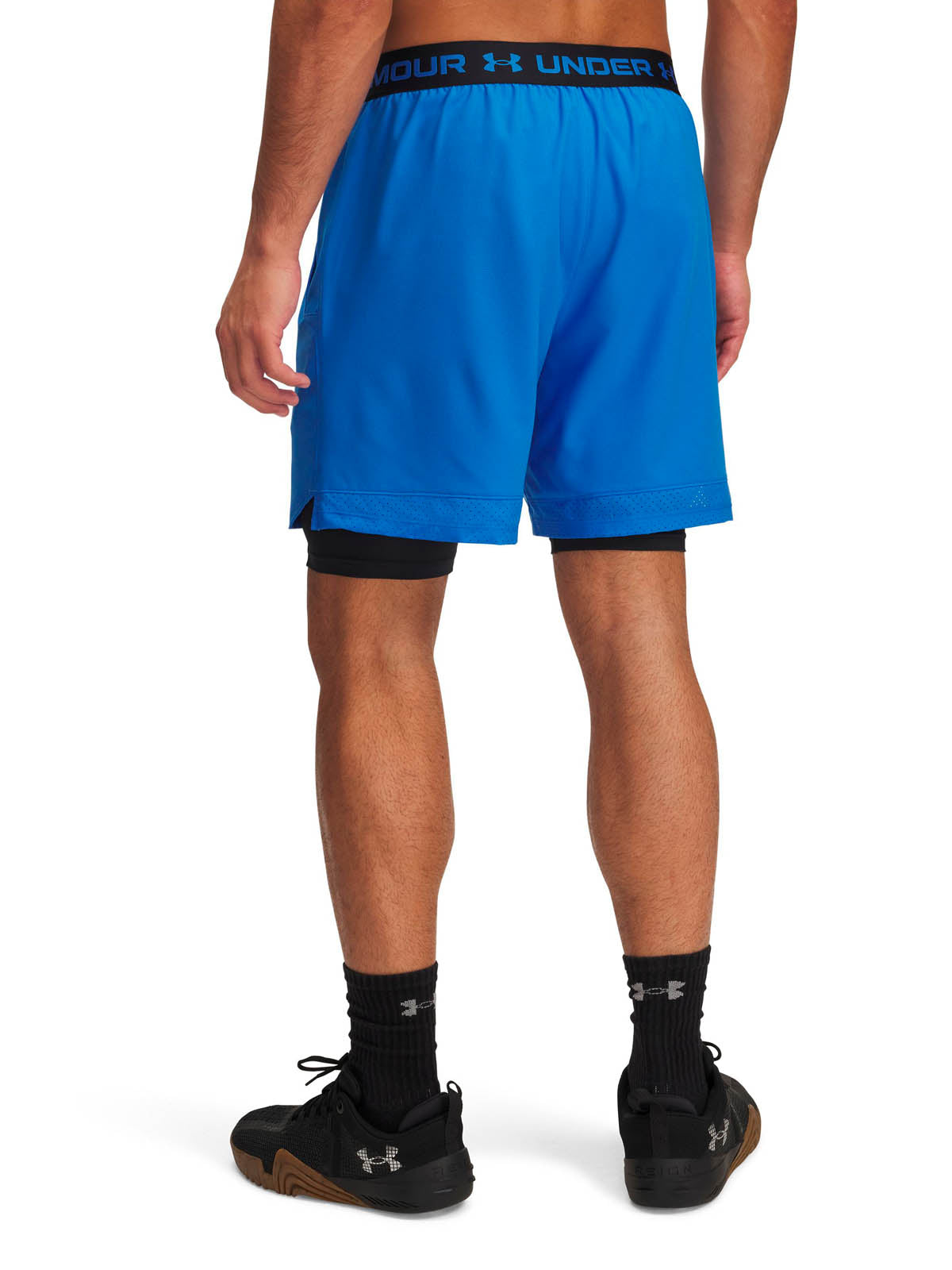 Short de entrenamiento para hombre Vanish Woven 2-in-1 Azul Under Armour