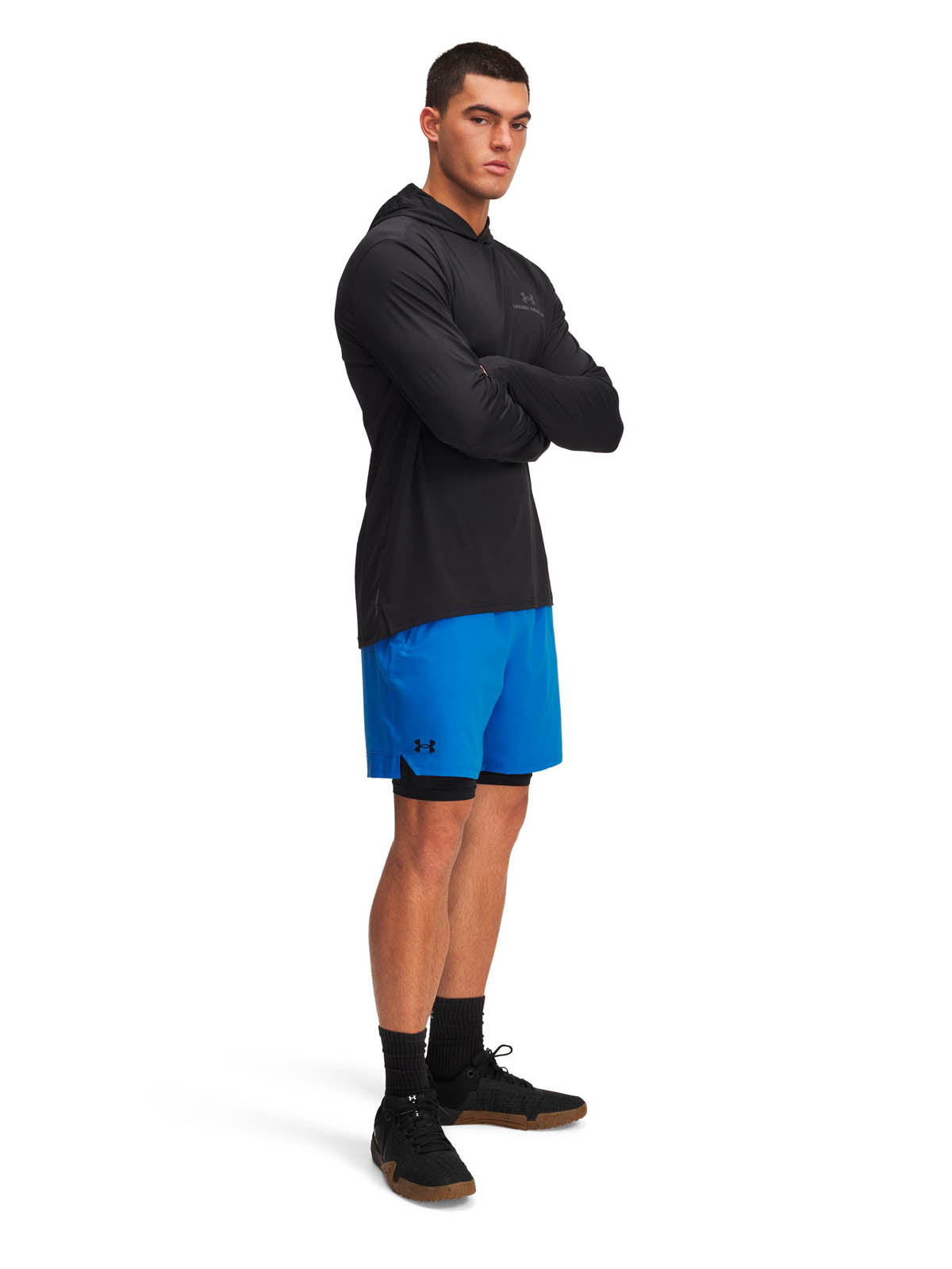 Short de entrenamiento para hombre Vanish Woven 2-in-1 Azul Under Armour