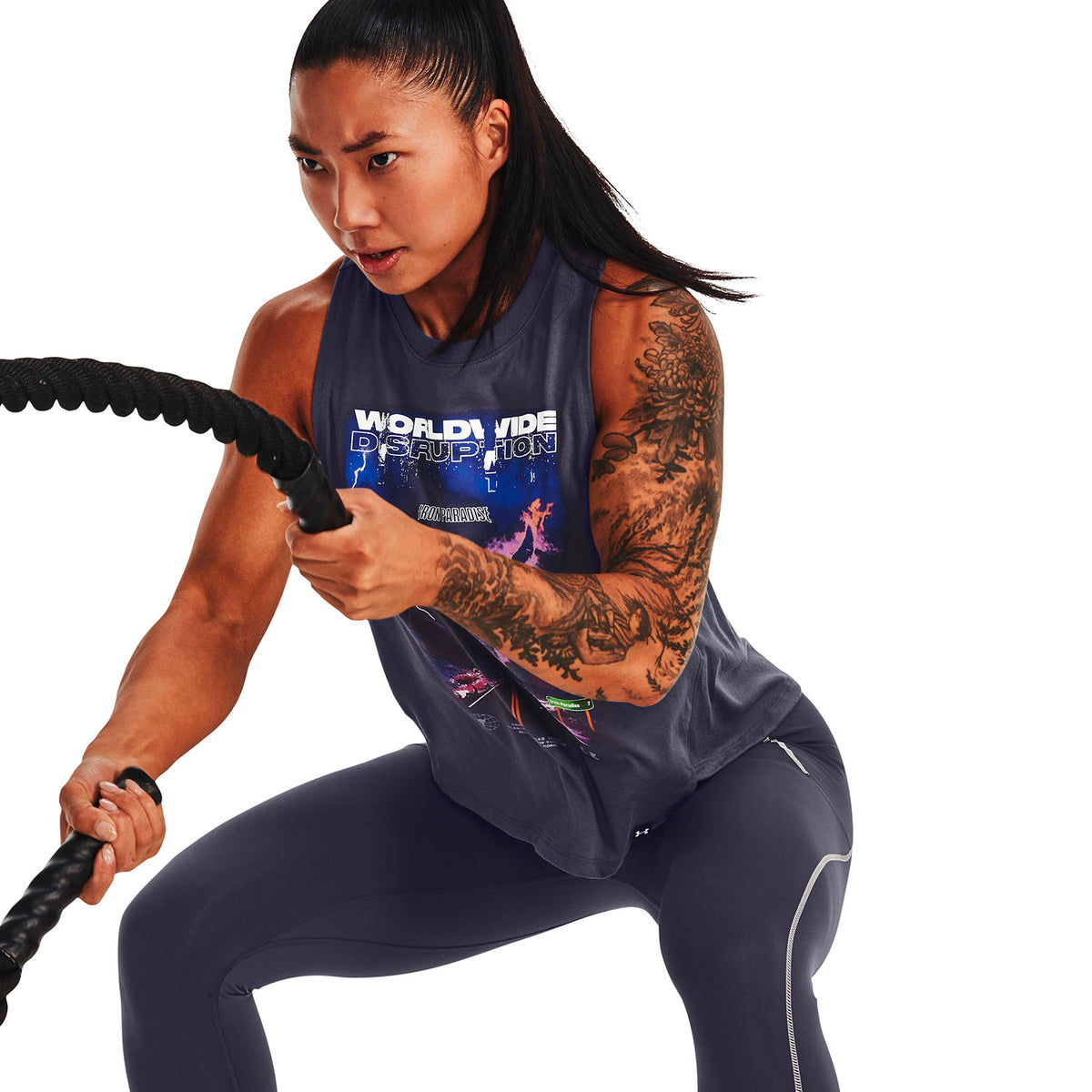 Polera sin mangas Project Rock IP Blade para mujer