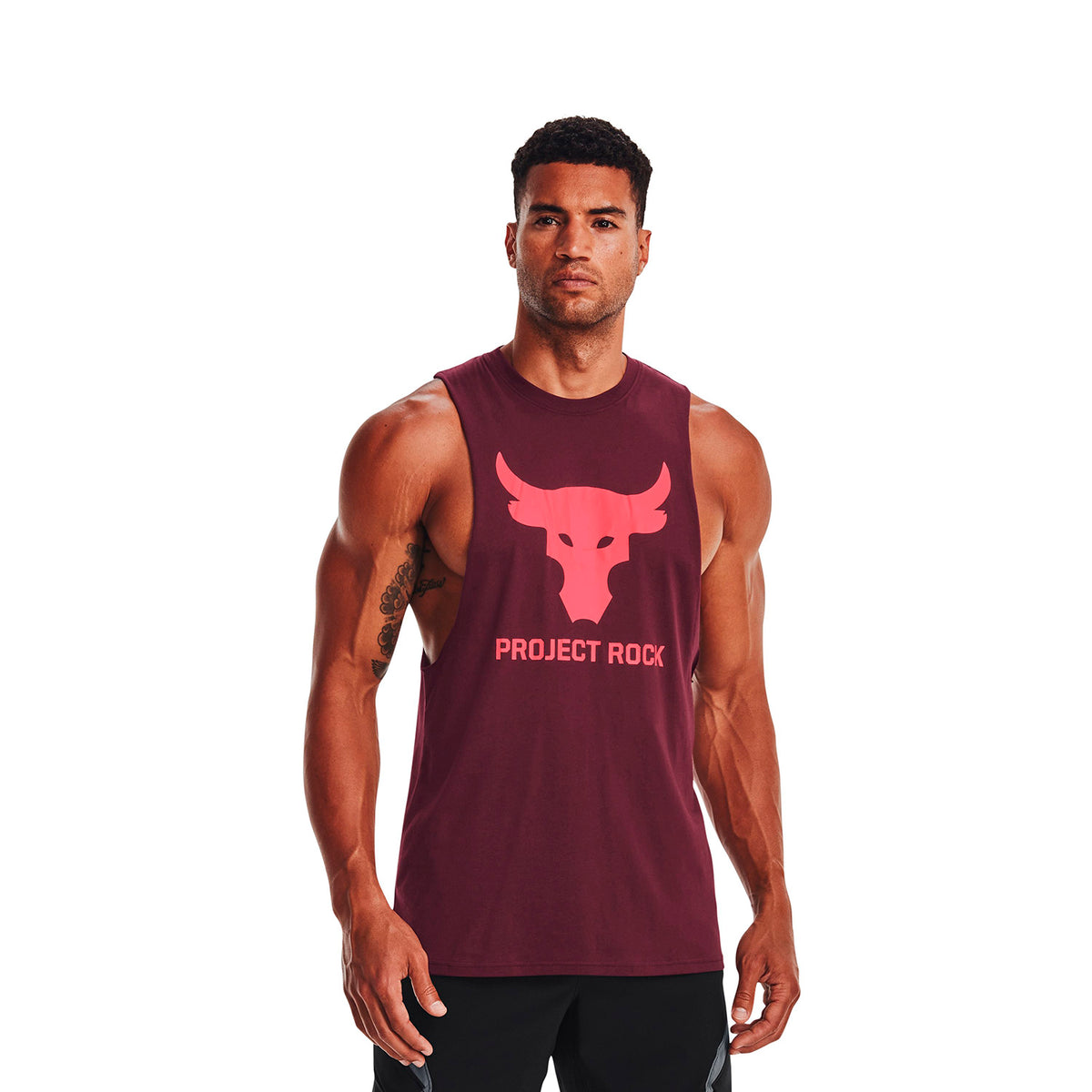 Polera sin mangas Project Rock Brahma Bull para hombre Under Armour