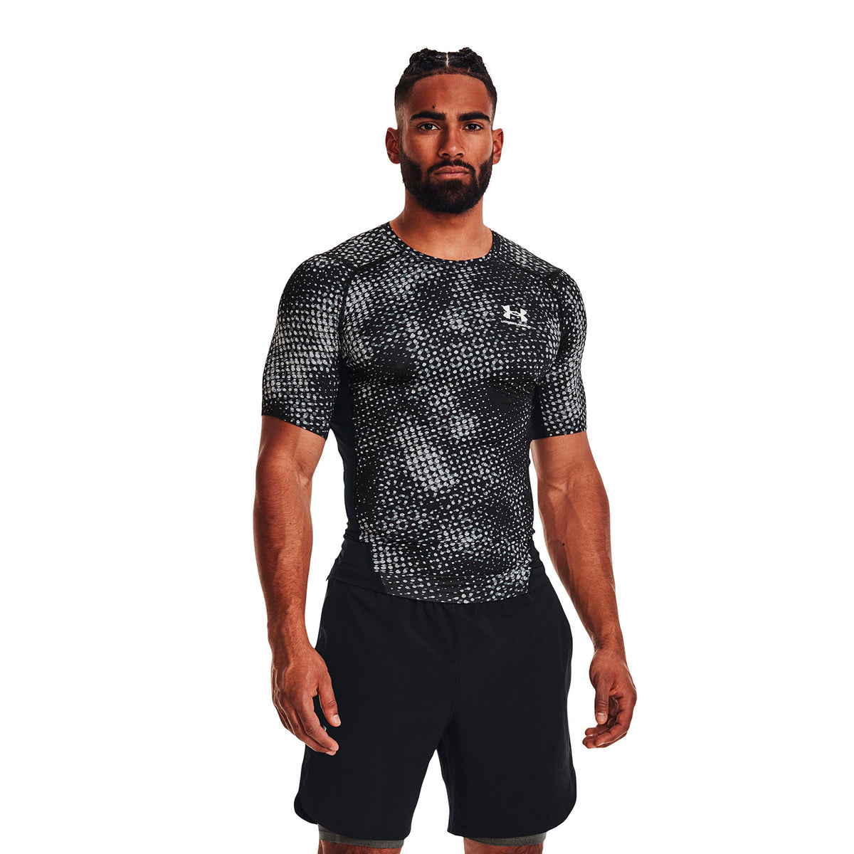 Polera compresión HeatGear® Armour Printed para hombre