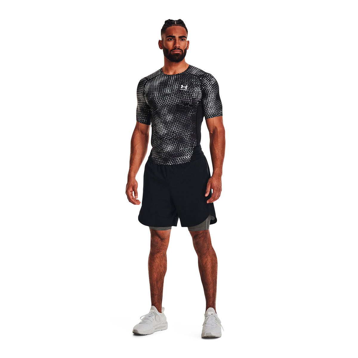 Polera compresión HeatGear® Armour Printed para hombre