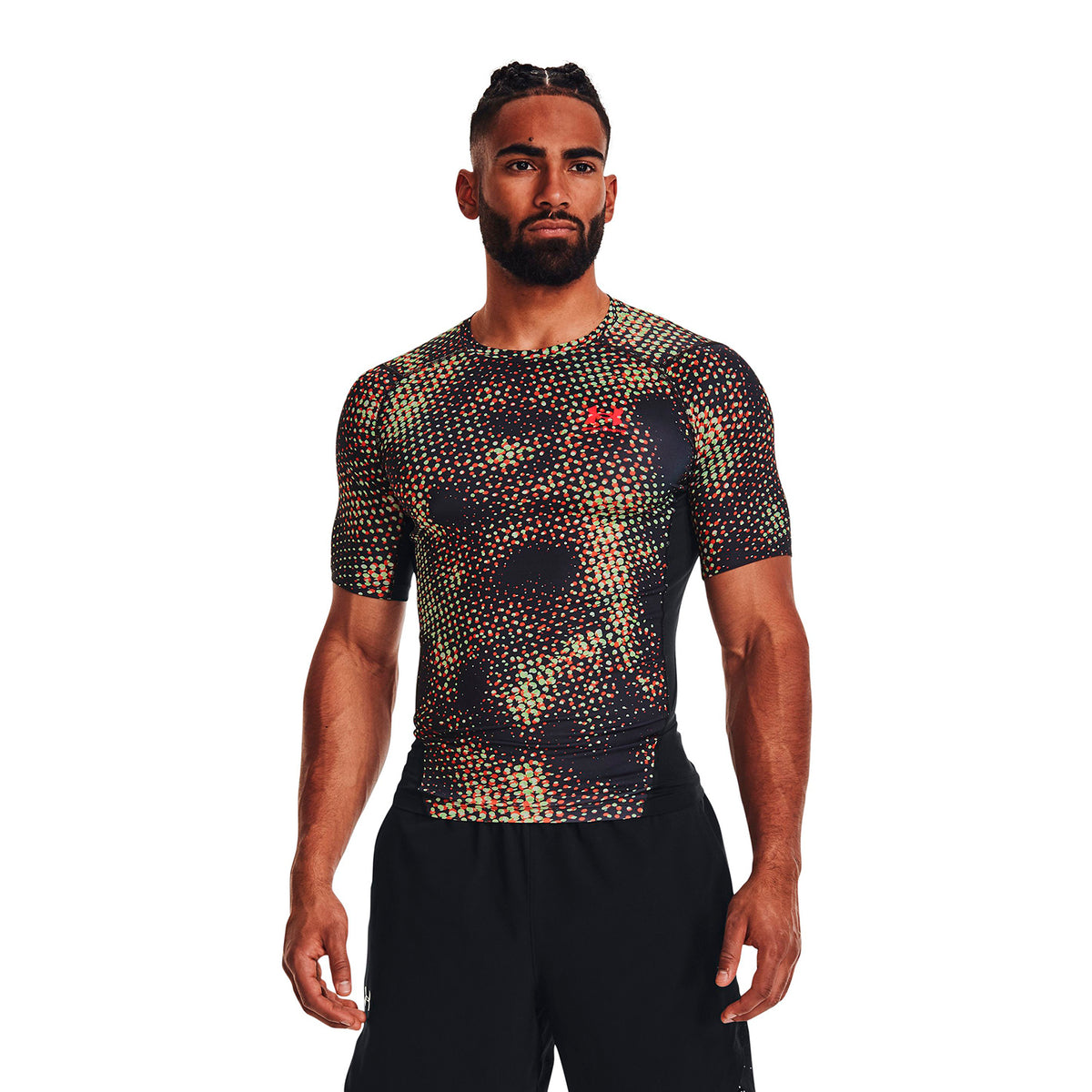 Polera compresión HeatGear® Armour Printed para hombre
