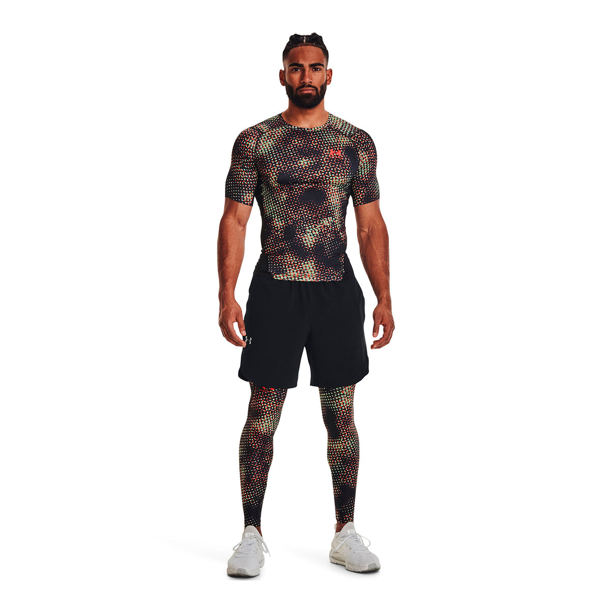 Polera compresión HeatGear® Armour Printed para hombre