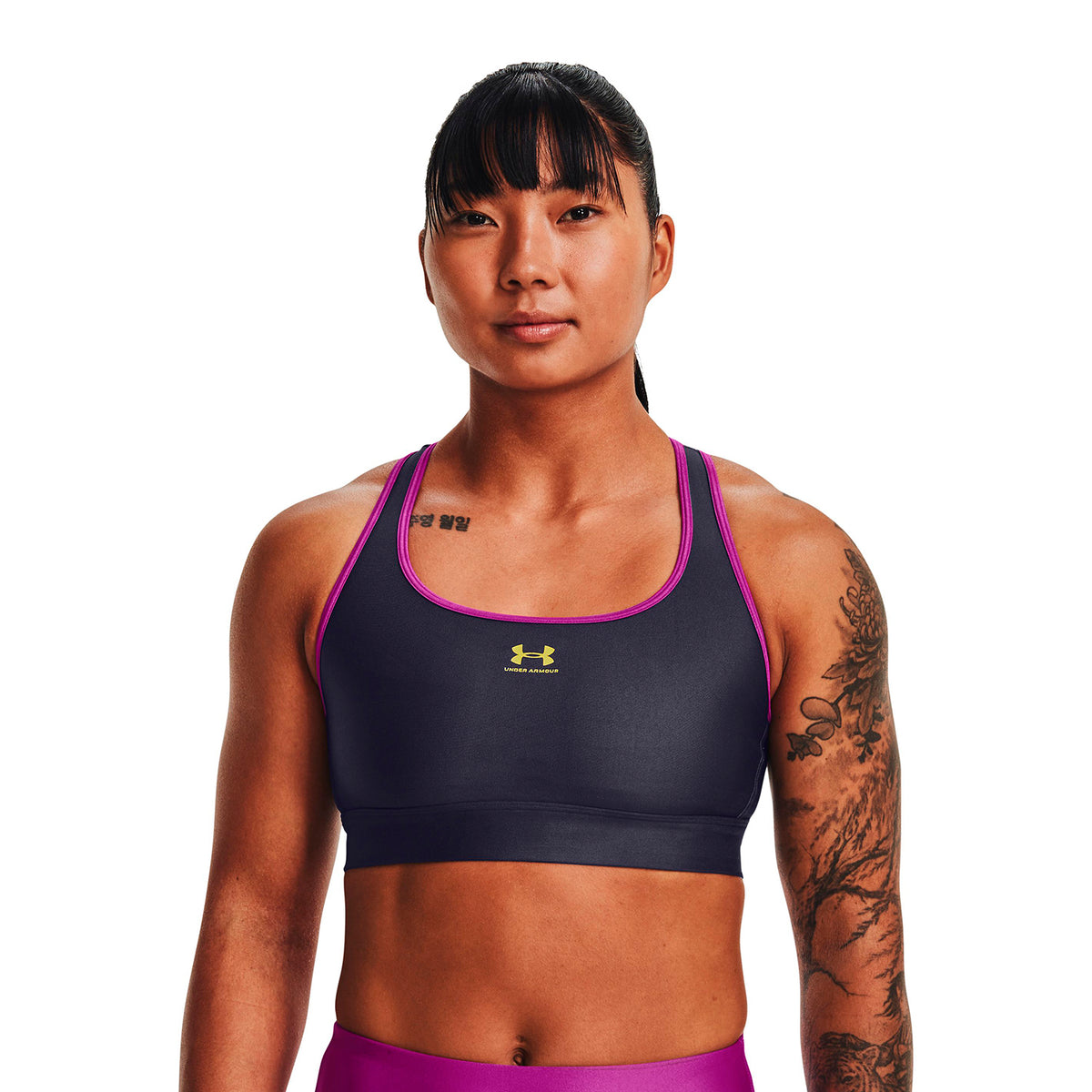 Sosten deportivo HeatGear Under Armour Mid para mujer