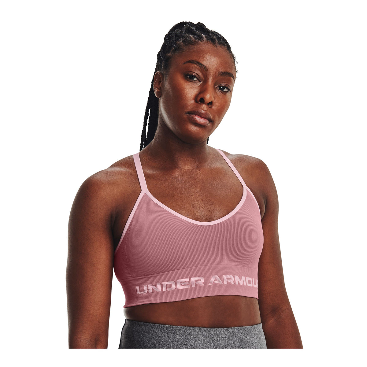 Sostén deportivo Seamless Low Long Rib para mujer