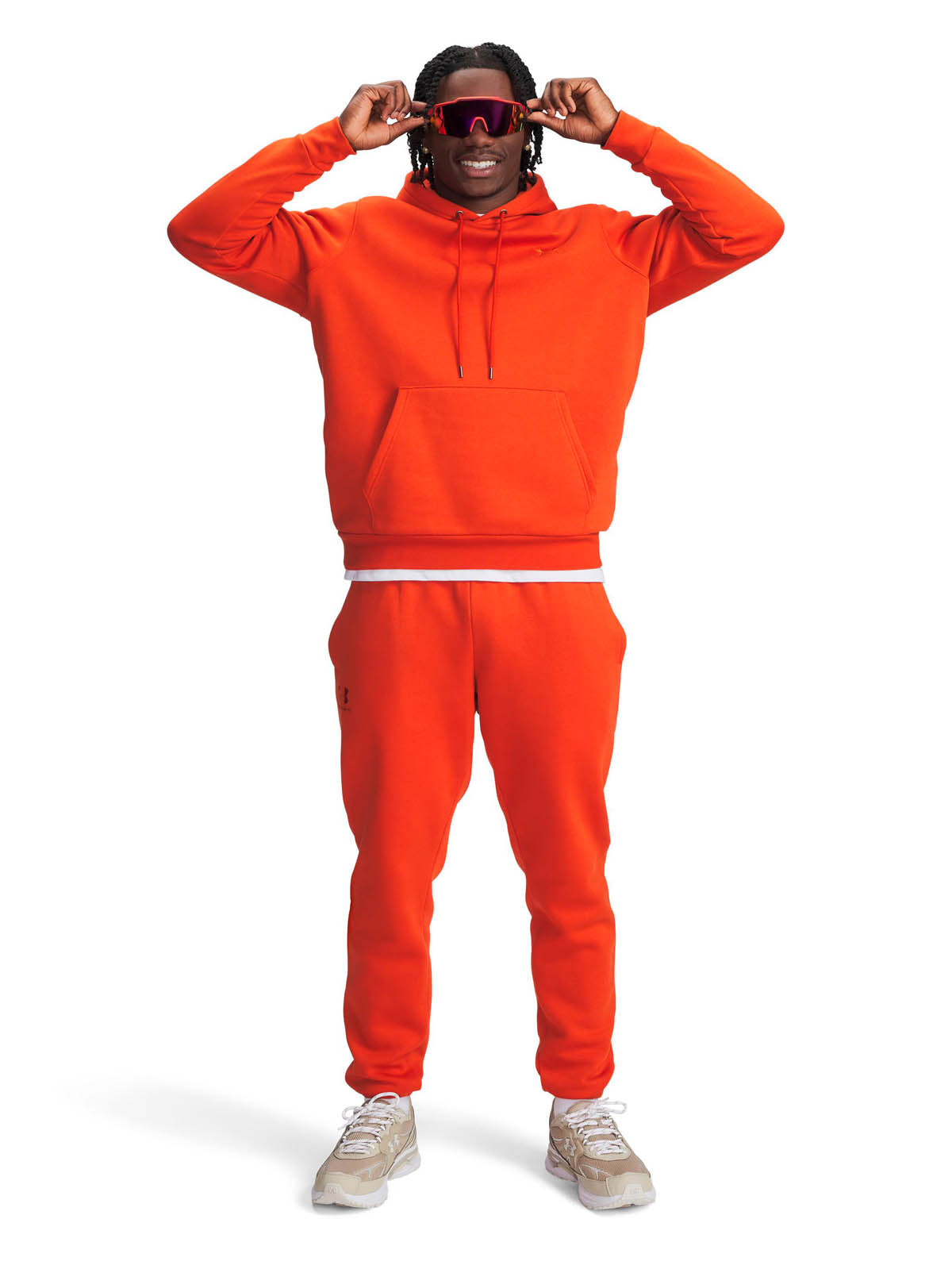 Poleron Lifestyle Hombre Icon Fleece Naranjo Under Armour