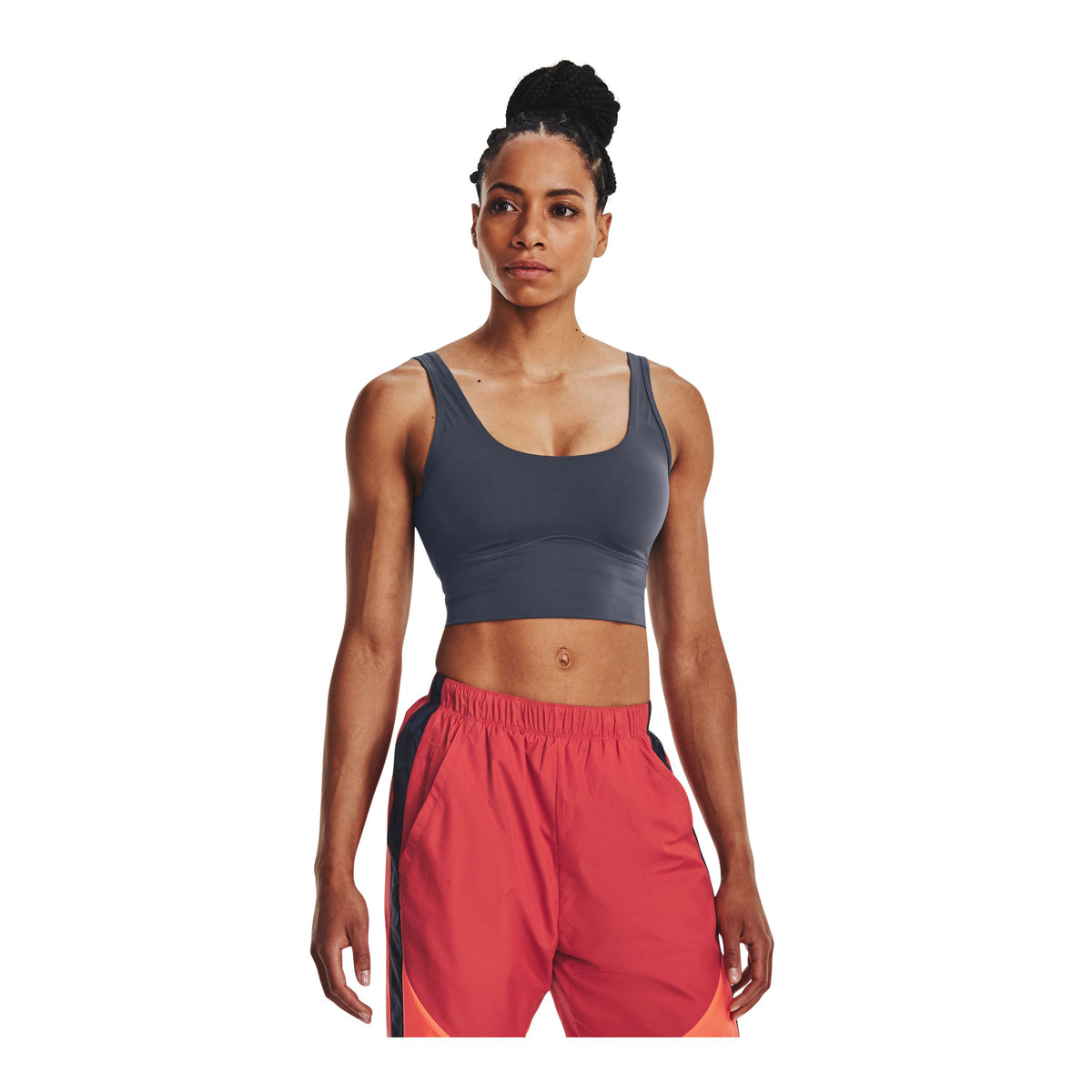 Polera sin mangas UA Meridian Fitted Crop para mujer
