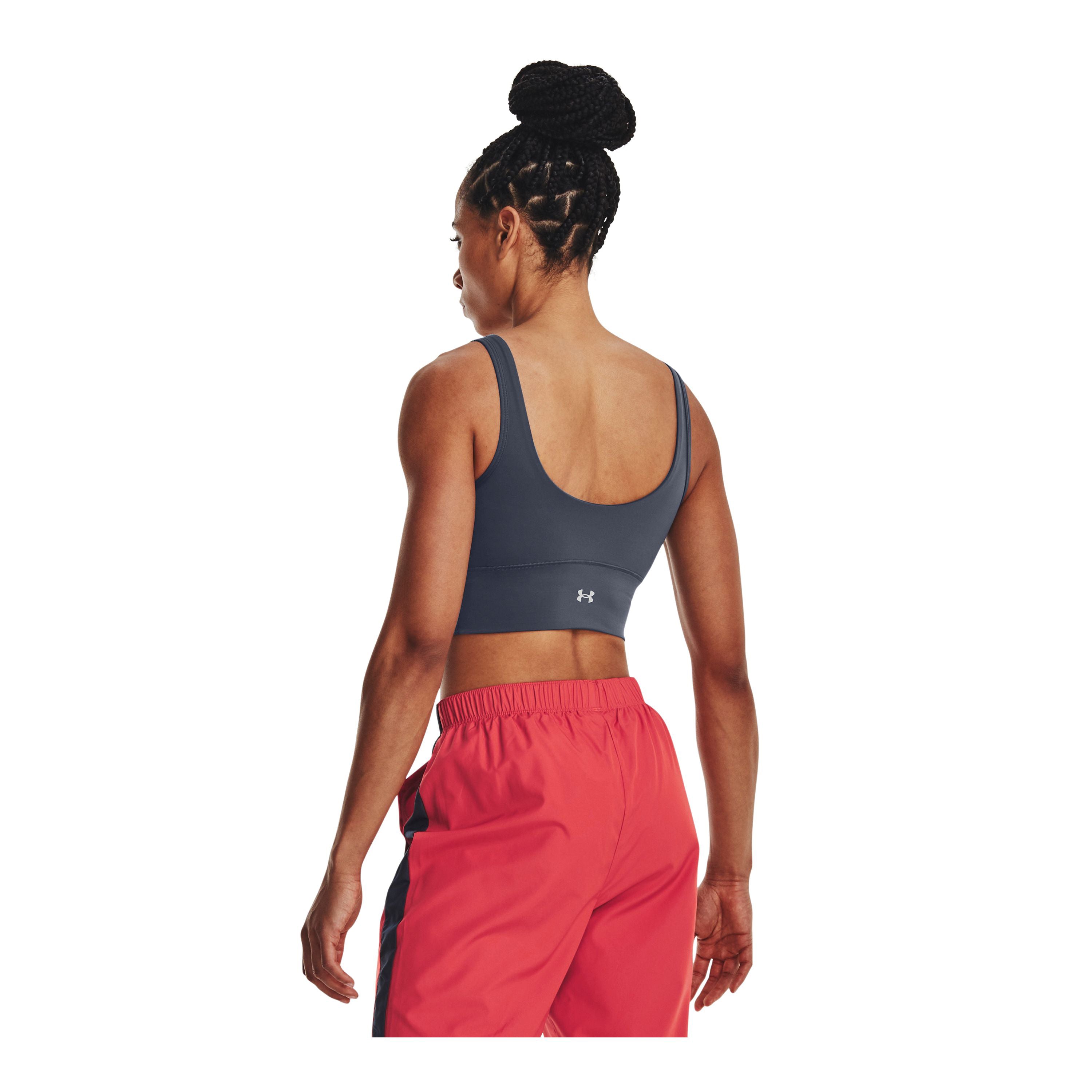 Polera sin mangas UA Meridian Fitted Crop para mujer
