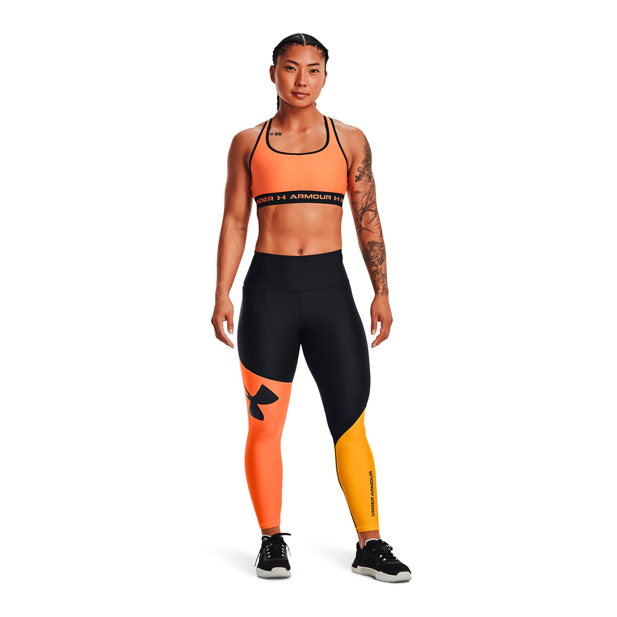 Leggings HeatGear Armour Colorblock Ankle para mujer