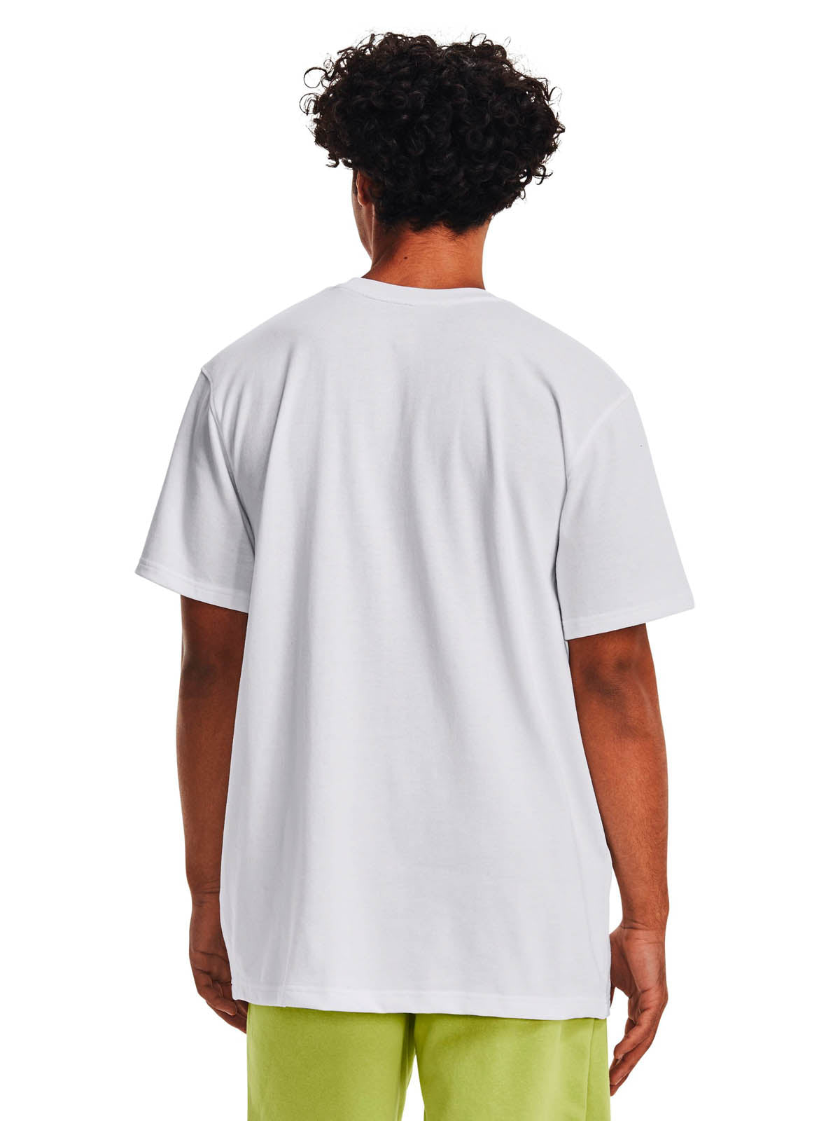 Polera Lifestyle para Hombre Logo Embroidered Heavyweight Blanco Under Armour