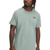 Polera manga corta Under Armour logo heavyweight verde para hombre