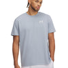 Polera manga corta Under Armour logo heavyweight azul para hombre
