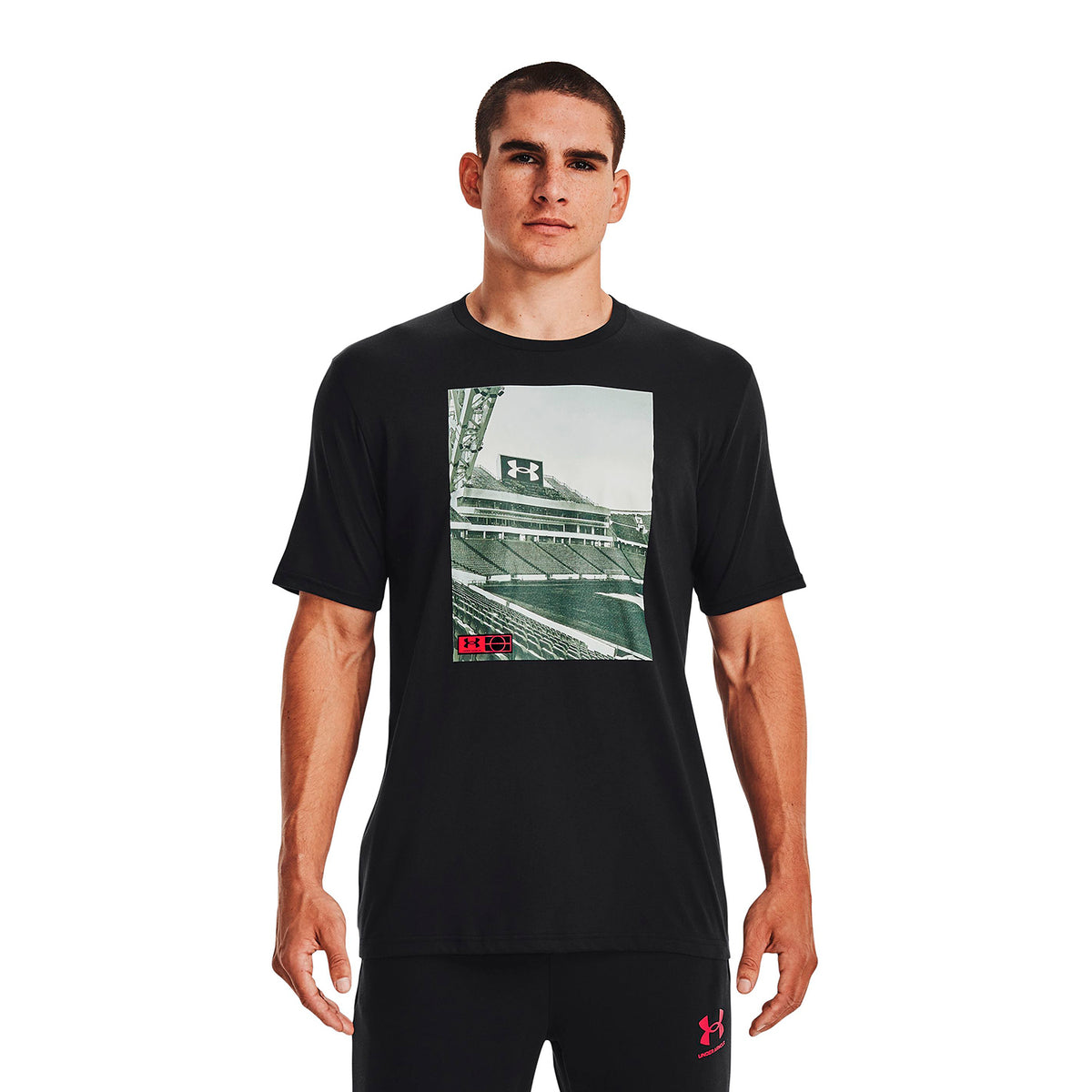 Polera manga corta UA Photoreal Field GF para hombre