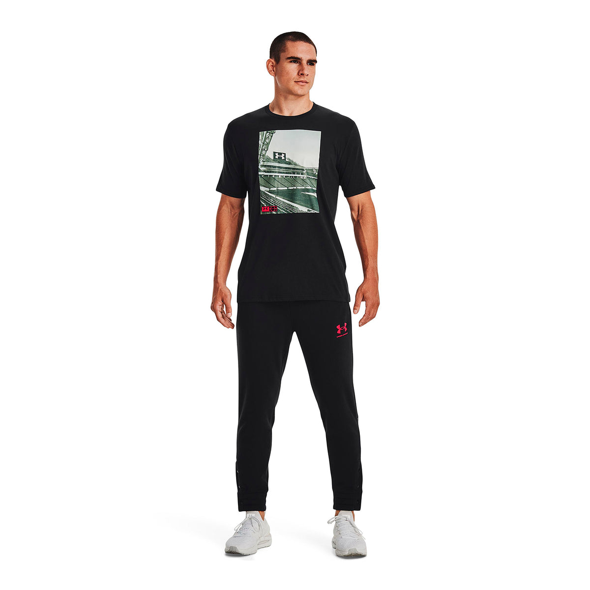 Polera manga corta UA Photoreal Field GF para hombre
