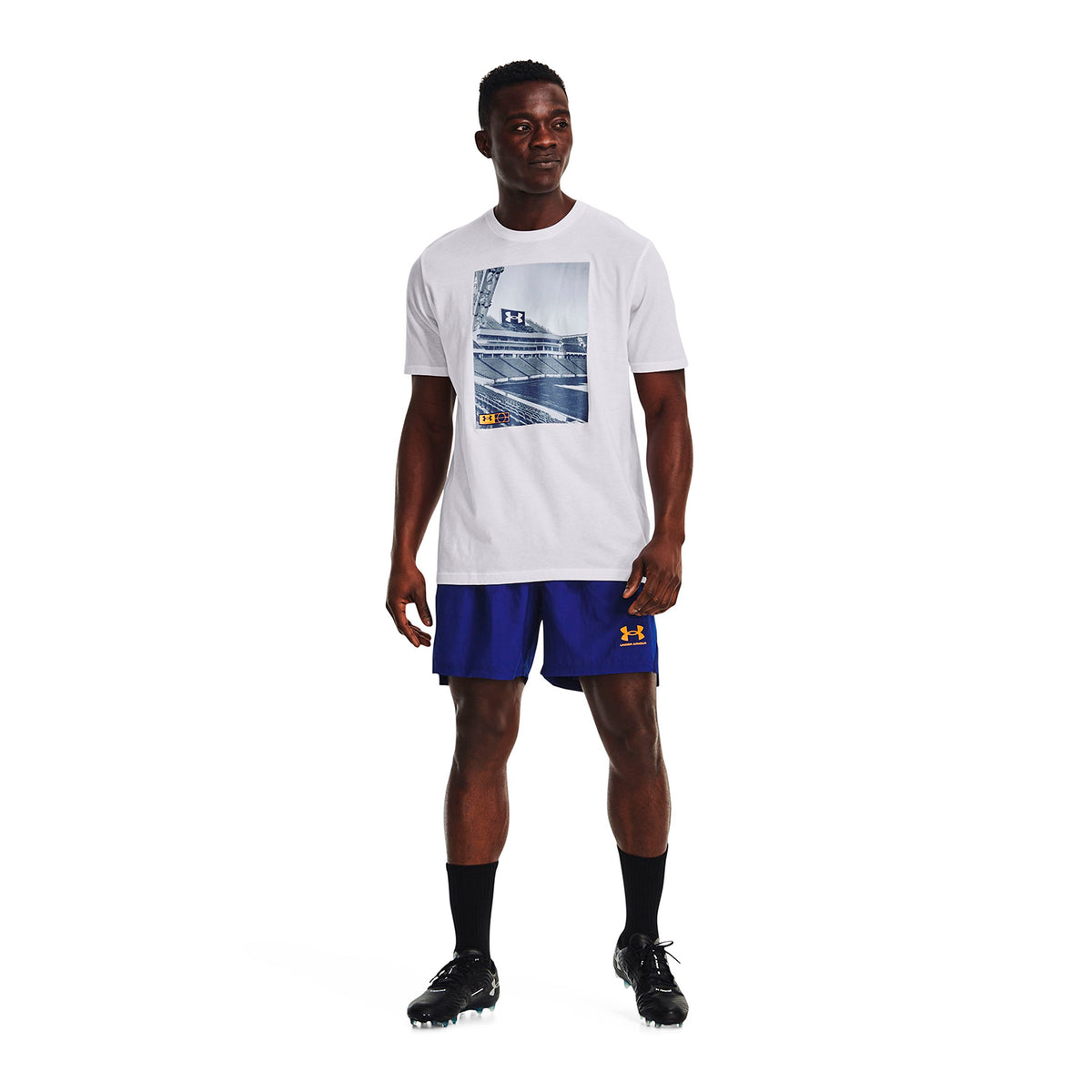 Polera manga corta UA Photoreal Field GF para hombre